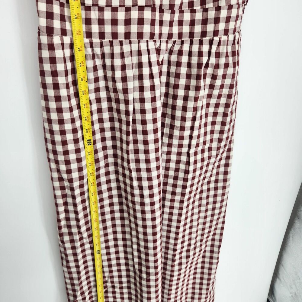 Boden Size 10R Gingham Red Ivy Cotton Midi Dress NWT $199 - Picture 10 of 11